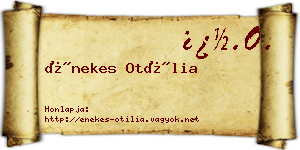 Énekes Otília névjegykártya
